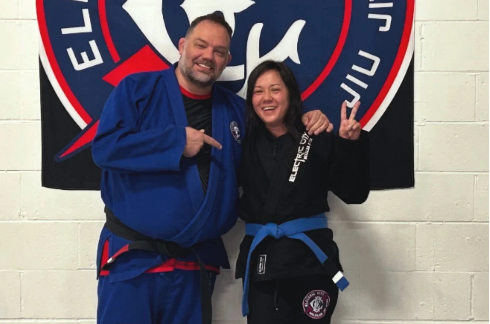 BJJ self-defense training at Electric City BJJ